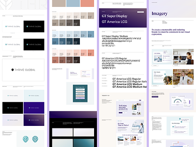 Thrive Global Brand Guide brand brand guide brand guidelines branding design digital illustration graphic design guidelines illustration marketing vector website