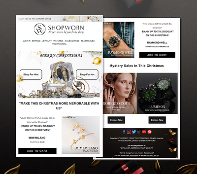 Jewellery Brand Email Template design email copy email design email marketing email newsletter email template klaviyo mailchimp newsletter
