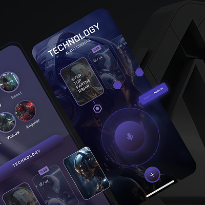 Alatli Tech App New 3d ai dark robot ui ux uxdesign