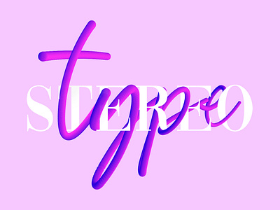 Typeface 'Stereotype' adobe illustrator illustration typeface typography