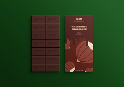 Melt Chocolate Packaging branding chocolate design graphic design illustration logo packaging