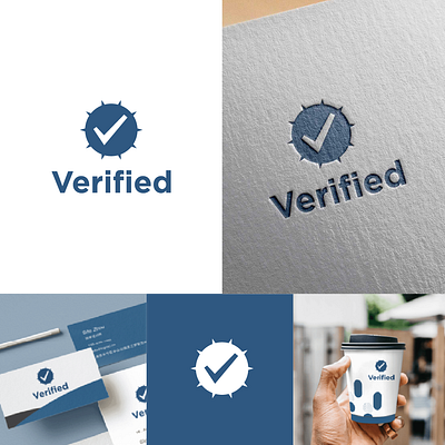 Verified logo branding design design logo graphic design logo logos logos verified logotype simple logo templates vector verified verified logo
