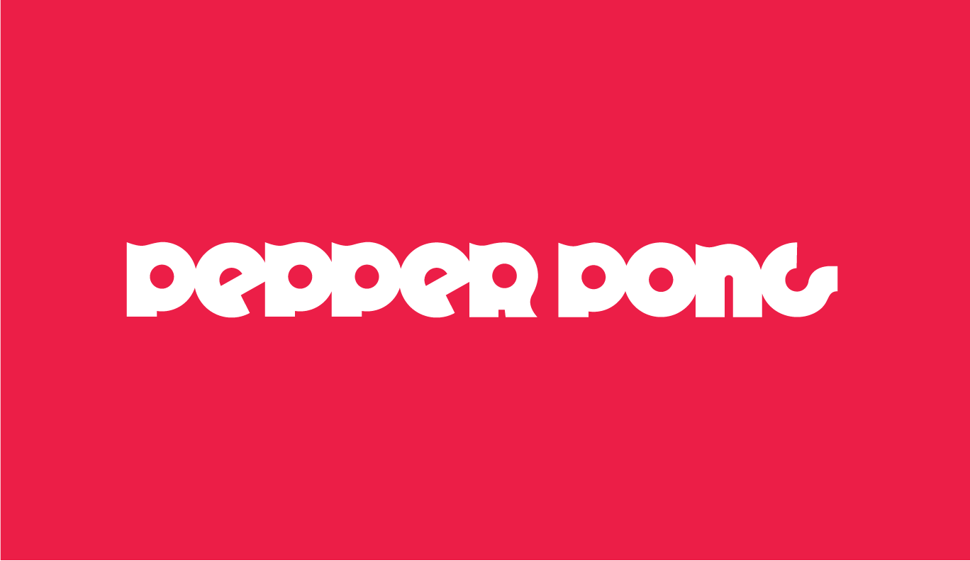 Custom Font for Pepper Pong Typography Logo ball custom font fun game logo. brand identity designers p pepper ping pong sports typographic