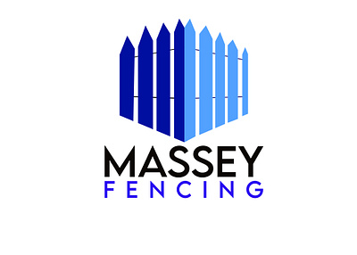 Massey Fencing Logo branding graphic design logo
