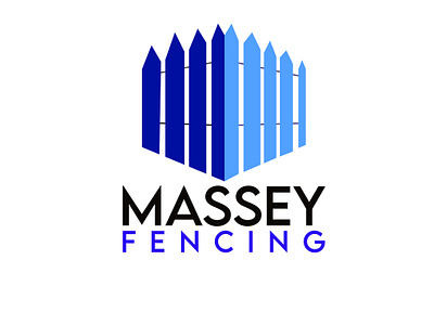 Massey Fencing Logo branding graphic design logo