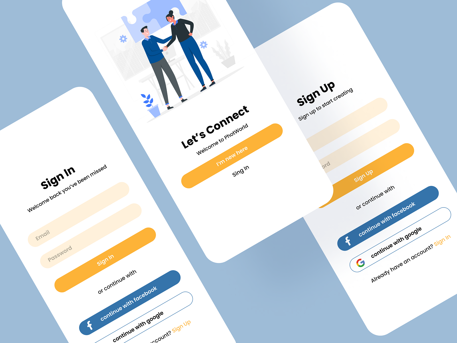 Daily UI 001 - Sign Up form by Rida Akram on Dribbble