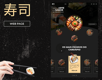 Sushi Restaurant design inter ui ux