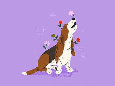 Doggust 2023 animalart animalillustration design digitalillustration freelance illustrator illustration limitedpalette procreate