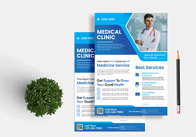 Creative Medical Flyer Design branding creativeflyer design doctor doctor flyer eye catchy flyer flyer flyerdesign flyermedical fyers graphic design graphics medical medical clinic medical flyer modernflyer