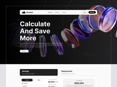 Redesign MOUON Page - Calculate Home Loan design home homepage investment landing page lending loan mortgage property saving ui ui ux uidesign website