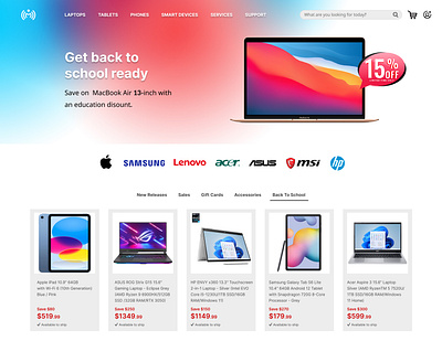 Electronic Store Mockup electronic graphic design online shop store ui ux website
