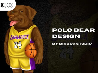 Streetwear Design Polo for T-Shirt and Clothing-Labrador Basket cartoon character clothing design graphic design illustration streetwear design tshirt design