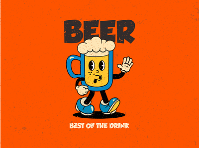 Beer Logo app beer branding character design graphic design icon illustration logo ui ux vector vintage