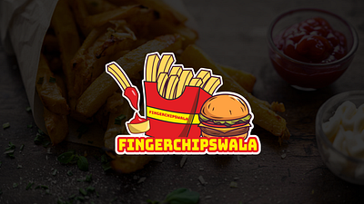 Represents the franchise based fingerchipswala brand. brand identity branding logo design