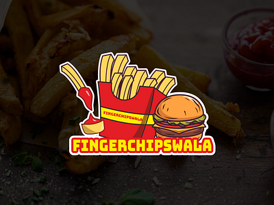 Represents the franchise based fingerchipswala brand. brand identity branding logo design