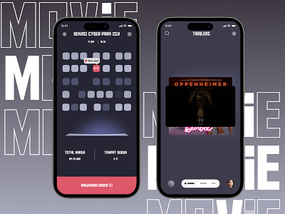 MOViE TiCKET App UI Design branding cinema design graphic design movie nft ticketing ui ux