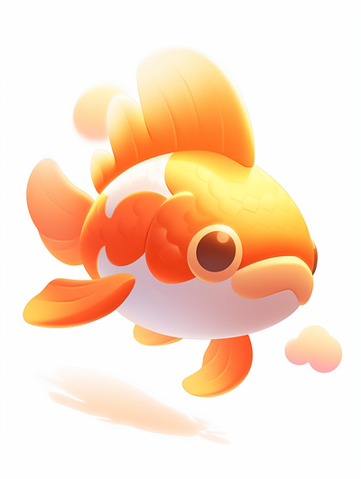 Koi carp 3d icon dall e