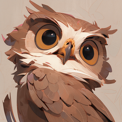 A cute Owl dall e