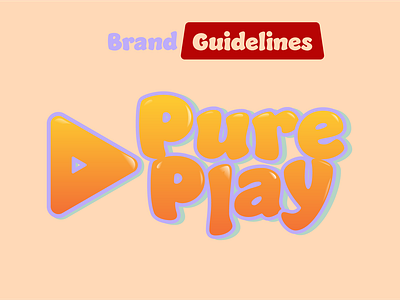 PurePlay branding design flat graphic design illustration logo minimal typography ui vector