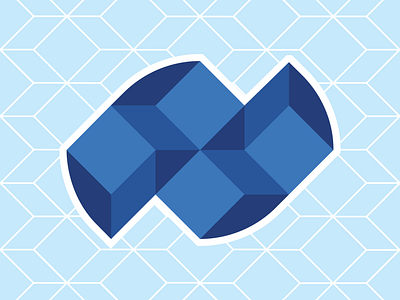 Novascape 3D Modeling Logo 3d blue brand design branding colorful cube cubes design geometric graphic design illustration logo logomark network vector