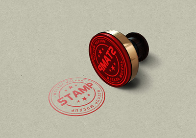 Stamp Mockup 3d animation artisticexpression beautiful card branding circle design graphic design illustration logo motion graphics stamp ui vector