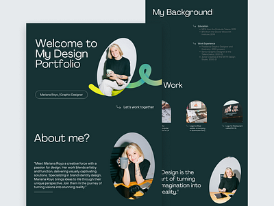 Designer Portfolio website design design designer homepage interface landing page minimal personal portfolio portfolio website services simple ui ui design ux web design website website design