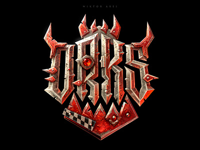Orks design game game logo high style lettering logo logotype music neovyaz ork orks typography warhammer warhammer 40000 неовязь