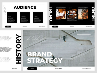 Brand Strategy - Presentation | Pitch Deck branding canva design minimalist pitch deck presentation template