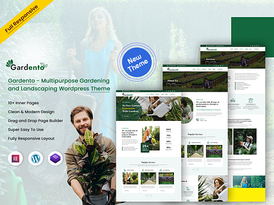 Gardento - Multipurpose Gardening & Landscaping WordPress Theme wordpress