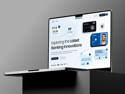 Banko : Fintech Hero Exploration bankingtech blockchain cleen design digitalpayments digitaltransformation finance fintech fintechinnovation headershot illustration landing page minimal onlinebanking saas securebanking ui ui design ux webdesign