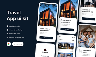 Real Estate App Design 3d agency animation app app ui app ux graphic design illustration landing page motion graphics real estate real estate app real estate app property real estate app concept real estate app ui ui ui kit web web ui website