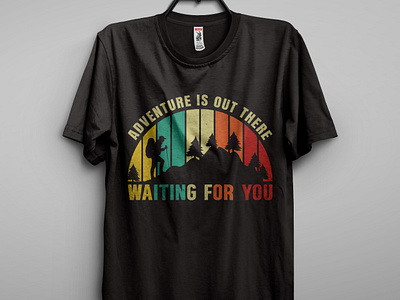 Hiking Typography T Shirt designs, themes, templates and