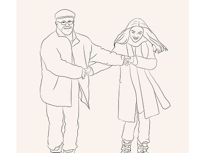 Tender Moments: Father and Daughter Vector LineArt cartoon daddyandme digital art digitalillustration familylove fatheranddaughter fatherhood illustration line line art line drawing lineart portrait painting sumitvectorart vector vector illustration vectorart vectorline