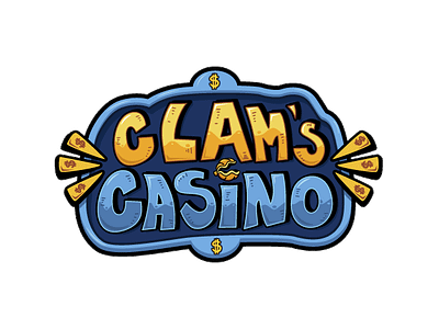 Clam's Casino game tittle graphic design logo
