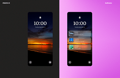 Dailyui - 49 Notification 3d animation app application branding dailyui design figma graphic design iphone logo motion graphics notification typography ui