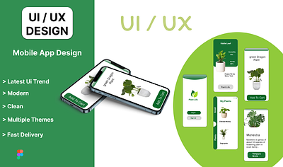 Plants app Design app design app screen figma figma design mobile app ui ui mobile design ux app design