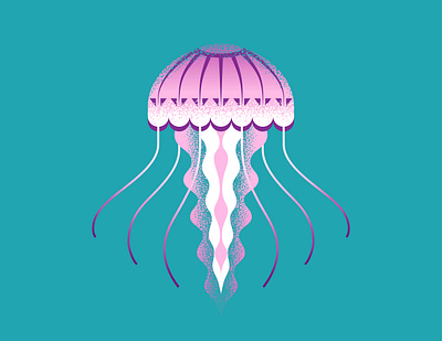 Jellyfish animal illustration jellyfish medusa underwater vector water