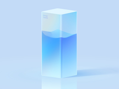 Energy Column-Blue 3d animation batteries column energy fluids interactivity power