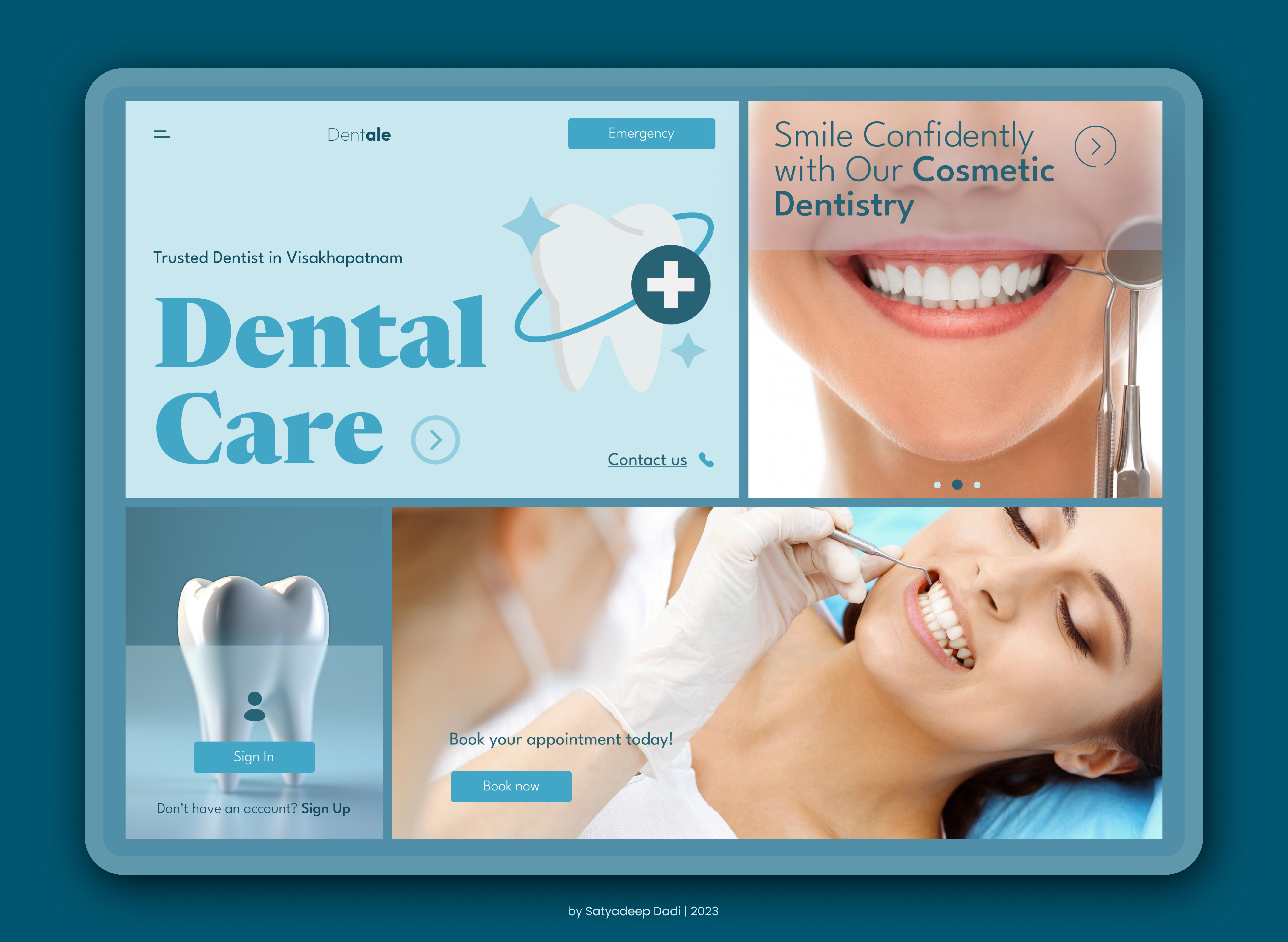 Dental Landing Page dental dentist homepage landingpage webdesign website
