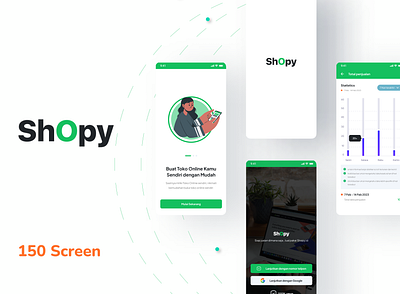 Shopy | App Design app clean ecommerce green market mobile app mobile ui nice online simple ui ui design white