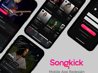 Mobile Redesign: Songkick app branding design graphic design interface mobile ui ux