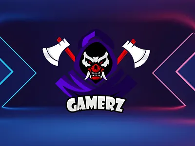 Game Logo axe logo game logo gamer logo