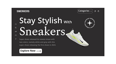 Sneakers Website redesign banner design figma graphic design hi fi wireframes home page landing page responsive design sneakers ui uiux user experience user interface ux visual design web design