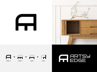 Logo Branding | ArtsyEdge Furniture artsyedge brand identity branding figma furniture graphic design logo logo design logos mockup