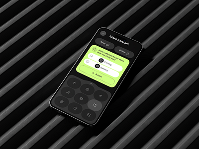 Store Assistant Chatbot (Mobile Version) bot chat chatbot design mobile mobile app omnichannel ui ux