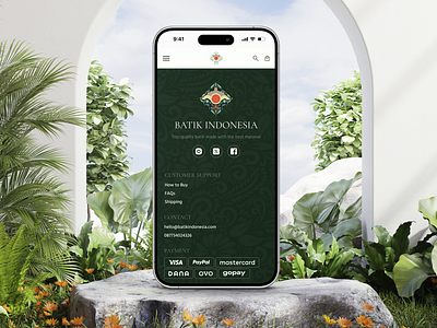 Batik Indonesia Mobile Version craxionstudio mobile producdesign ui uidesign uiux ux webdesign website