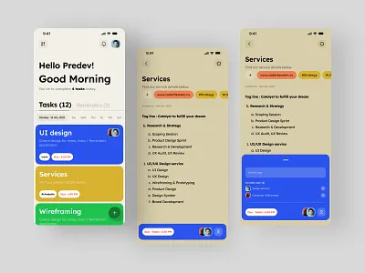Task Management App app design app ui design planner productivity project management task task app task management app task manager to do app to do list ui ui design uiux