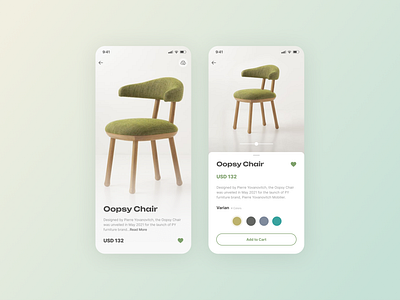 Modern Furniture App UI app design ecommerce furniture mobile product design ui ux