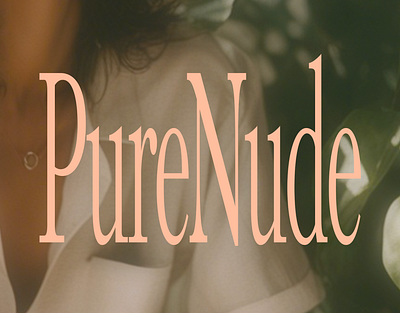 PureNude Linen clothing branding graphic design logo ui web design