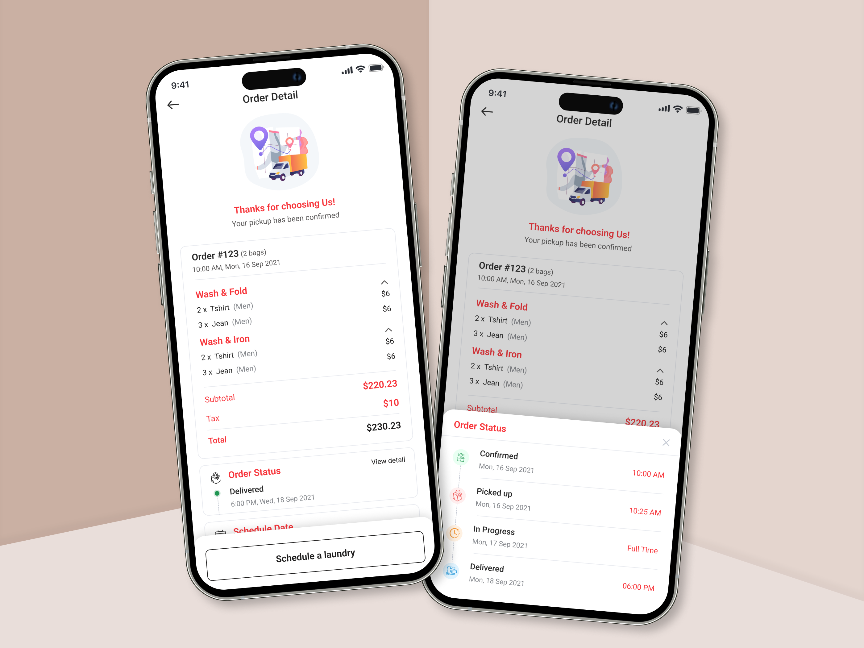 Laundry Service App by PeppyOcean on Dribbble